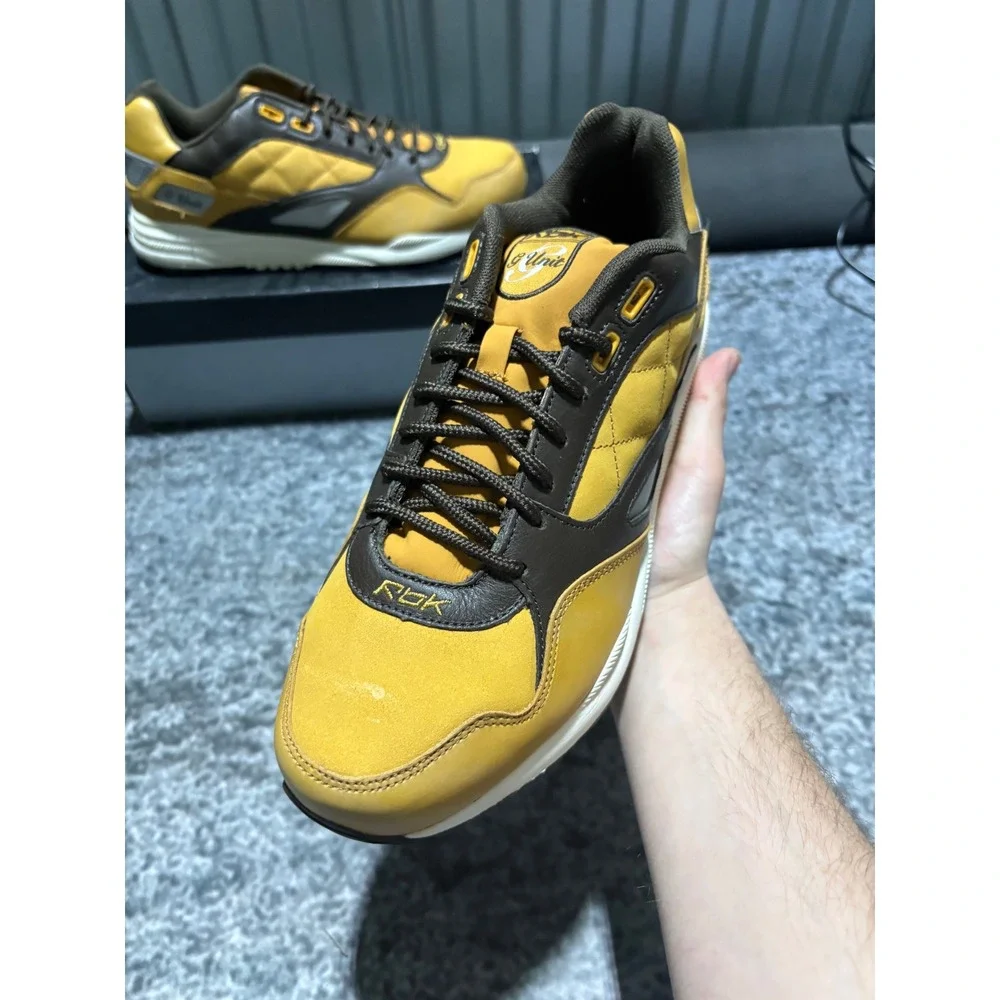 Vintage Reebok G-Unit G6 Runner Shoes 50 Cent Mens Size 10 Sneakers Brown Tan DS